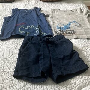Kids' Blue and Gray Outfit Set